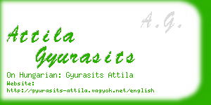 attila gyurasits business card